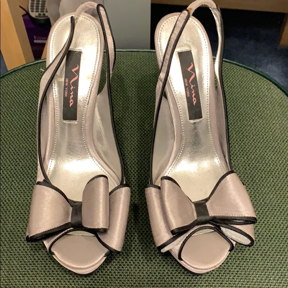 Great condition. Worn once! Silver and black heels